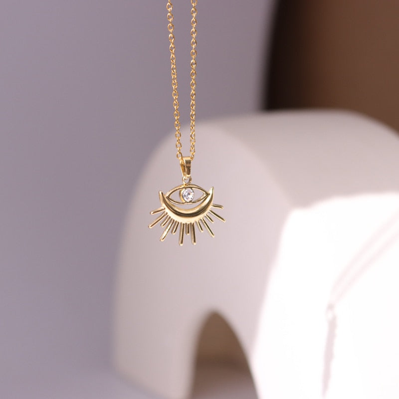 Tarot - Astrology Rhinestone Necklaces | Dainty Vintage Style