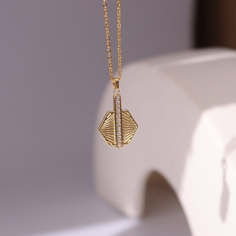 Tarot - Astrology Rhinestone Necklaces | Dainty Vintage Style