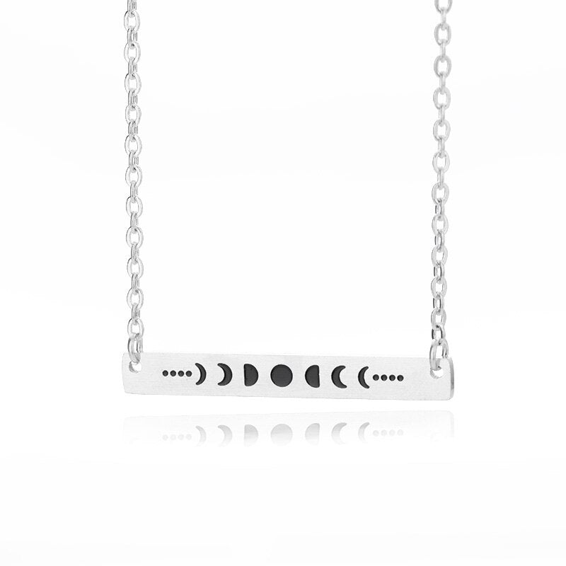 Minimalist Moon Phases Necklace - Pendant | Astrology Jewerly