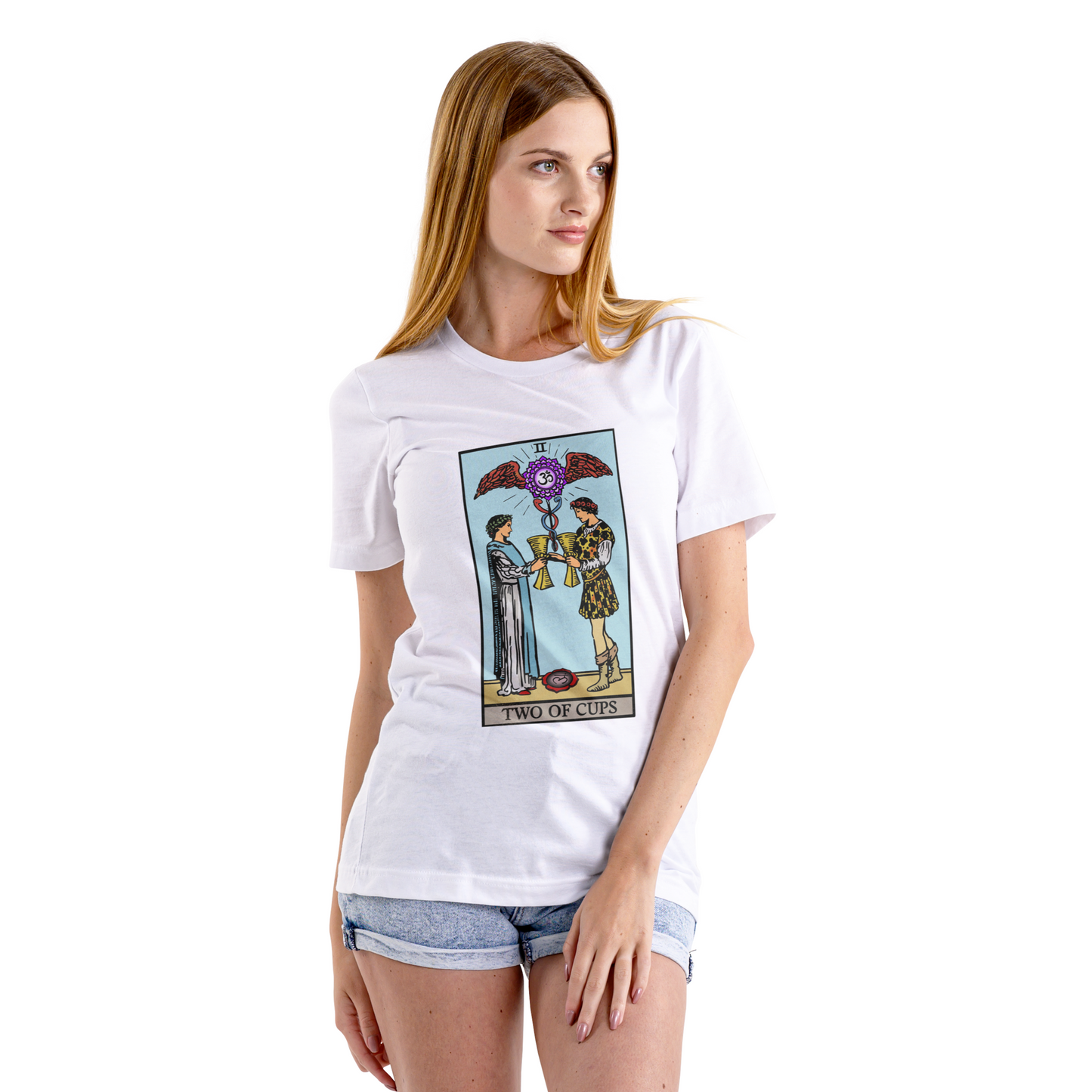 'Two of Cups' Tarot Card T-Shirt and Hooded Sweatshirt | Chakra Series