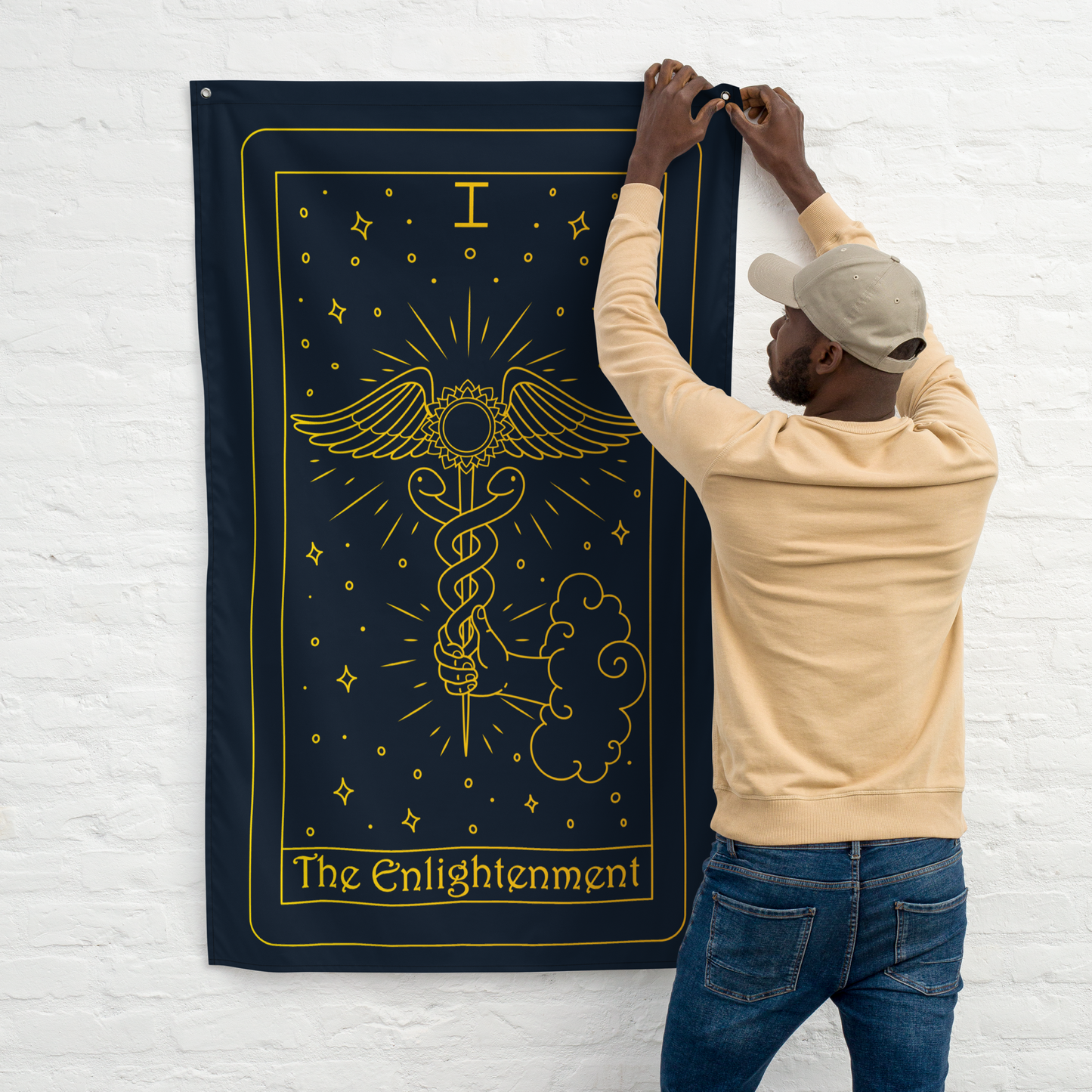 'The Enlightenment' Tarot Flag Tapestry