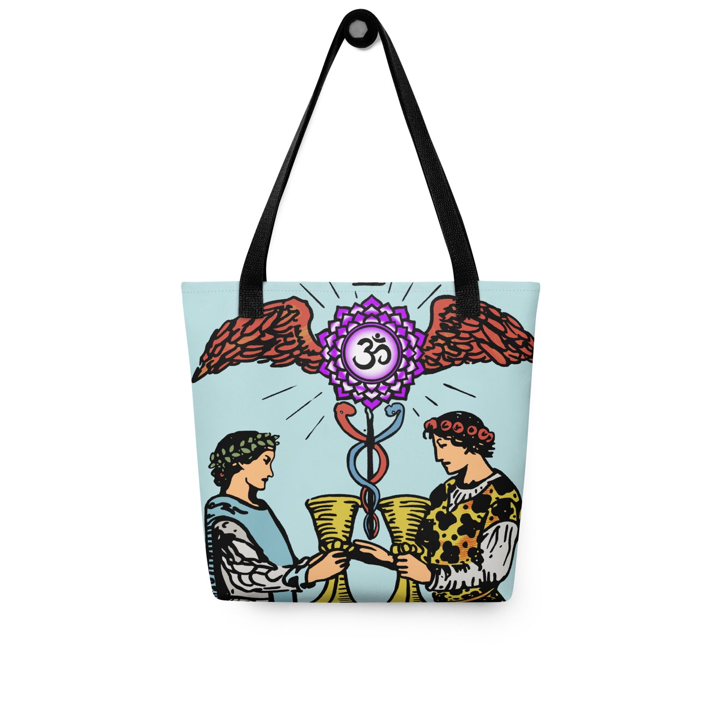 'Two of Cups' Tarot Card Tote Bag | Chakra Minor Arcana Accessories