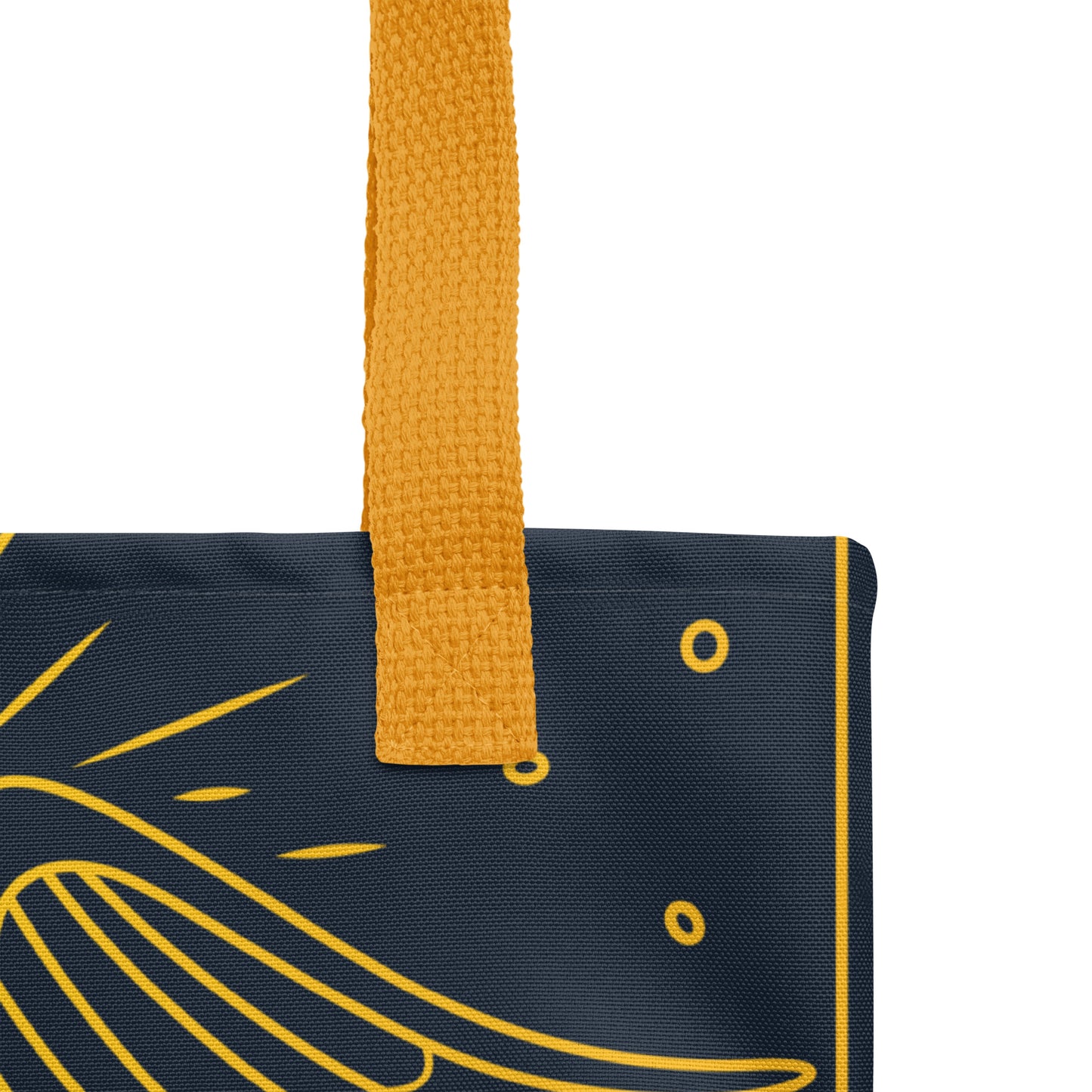 'The Enlightenment' Tote Bag | 'Ace of Pentacles' Tarot Card, Caduceus & Crown Chakra
