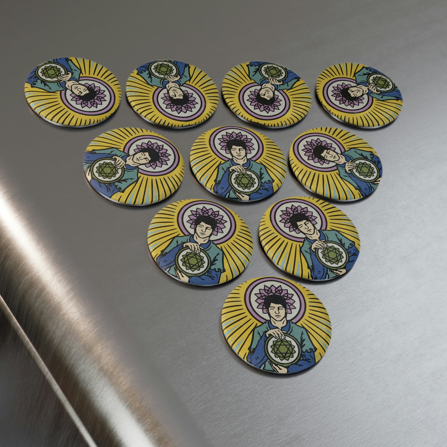 Button Magnet, Round (1 & 10 pcs)