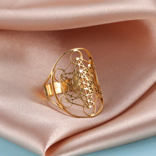 Geometric Archangel Ring | Gold, Silver, Rose Gold