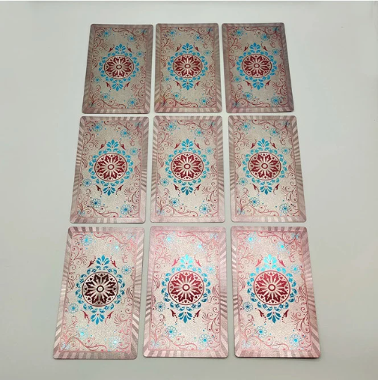 Pink-Coffee Silver Foil Rider-Waite-Smith Tarot Card Deck