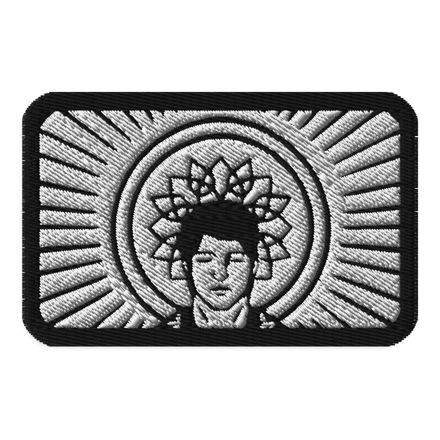 Crown Chakra Man Embroidered Apparel and Accessory Patch