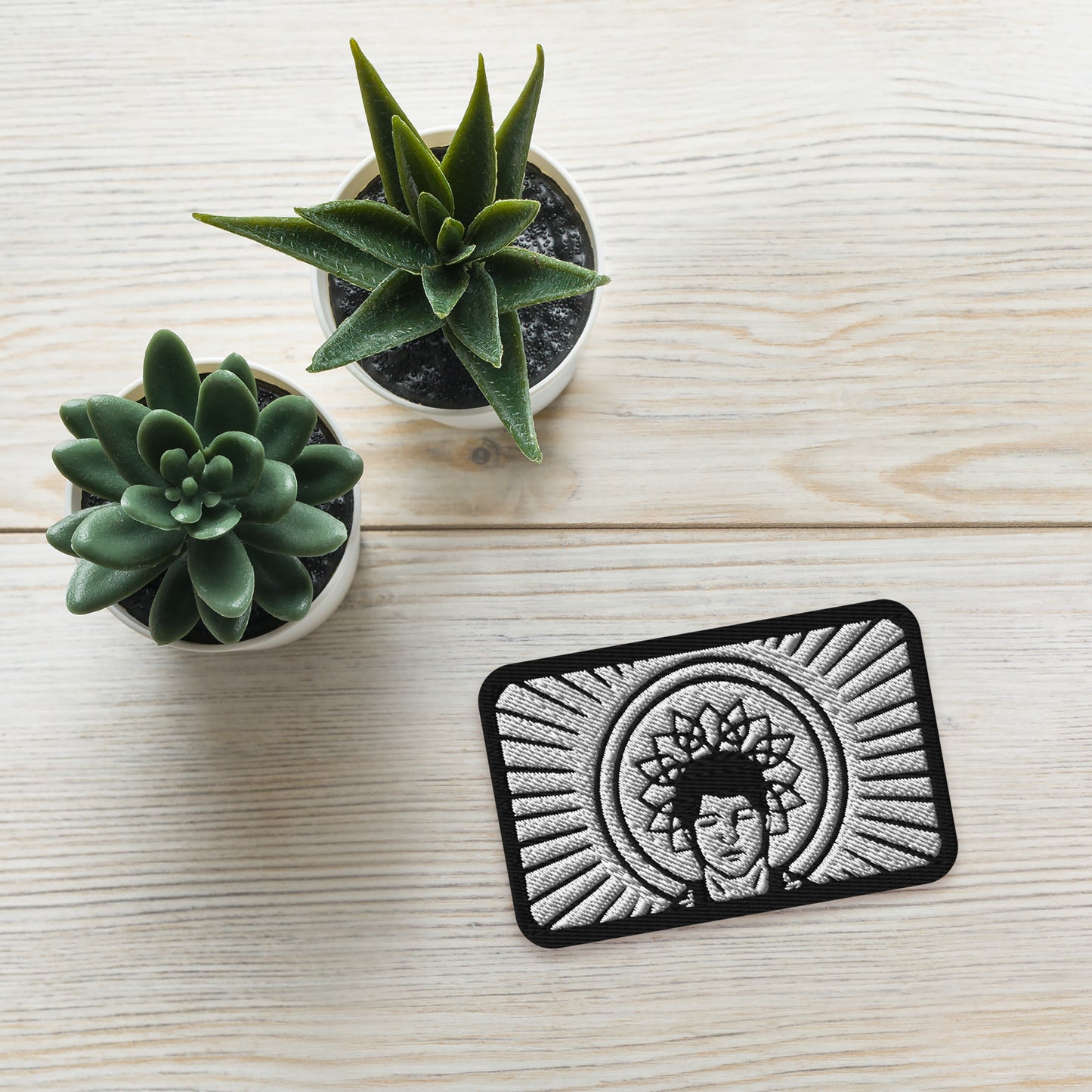 Crown Chakra Man Embroidered Apparel and Accessory Patch