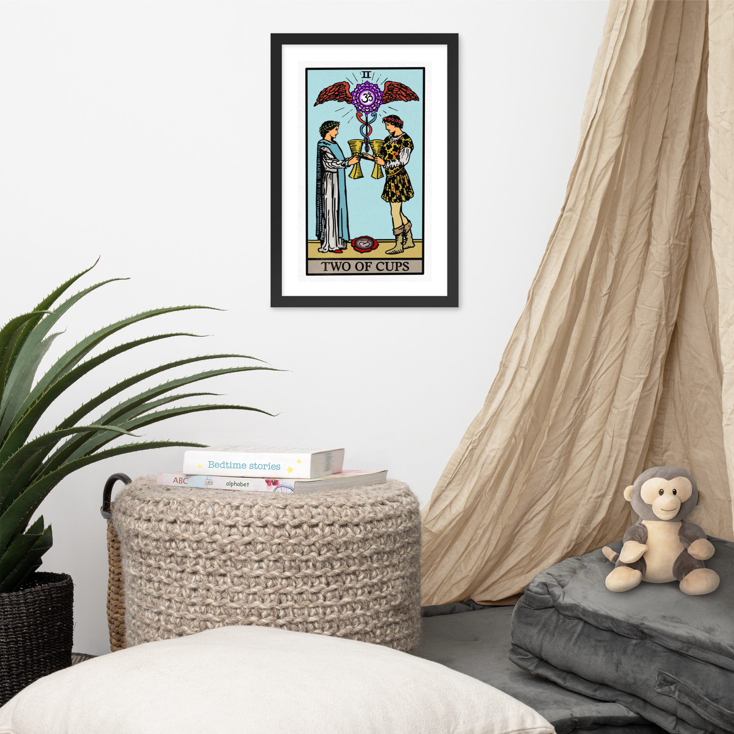 Two of Cups Framed Poster | Chakra Series