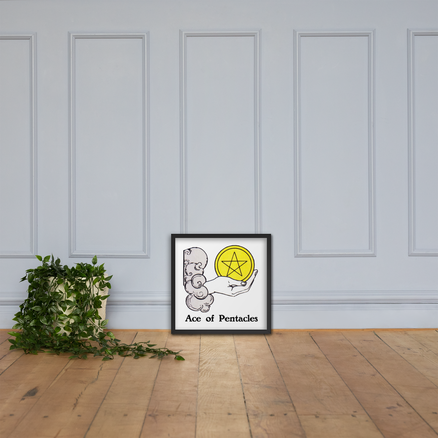 'Ace of Pentacles' Framed Poster