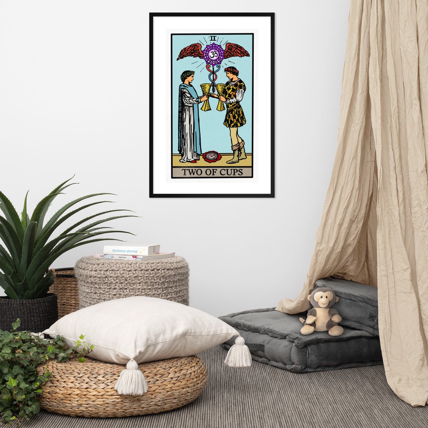 Two of Cups Framed Poster | Chakra Series