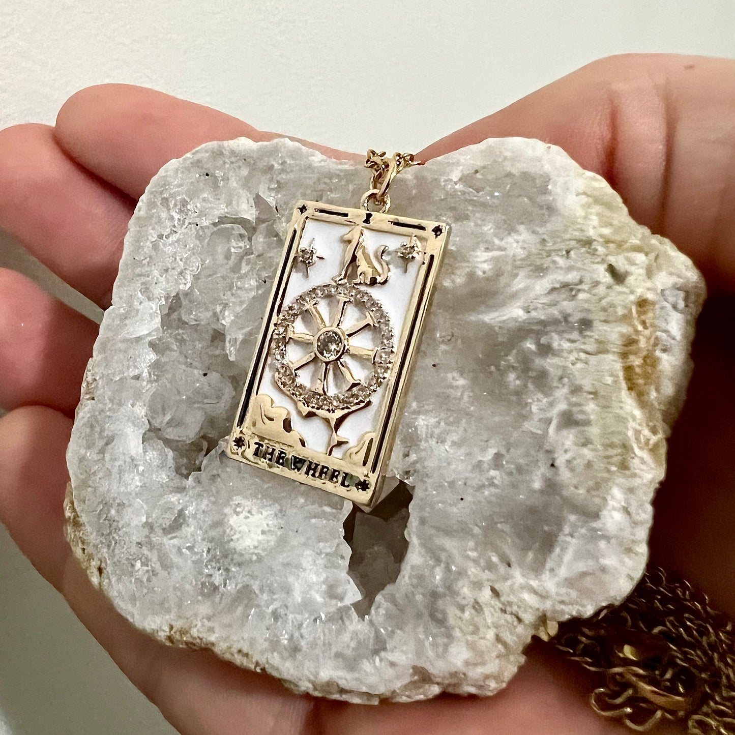 18k Gold Plated Tarot Card Necklace | Dainty, Major Arcana