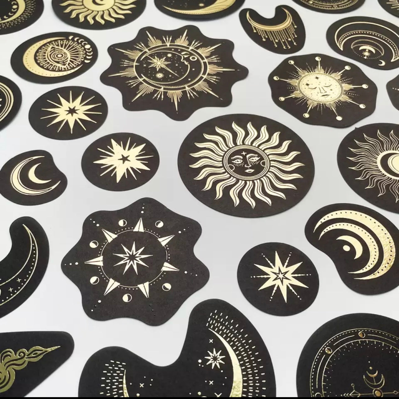 Astrology Stickers | Sun, Moon, Stars | Scrapbooking, Journalling, Lockers