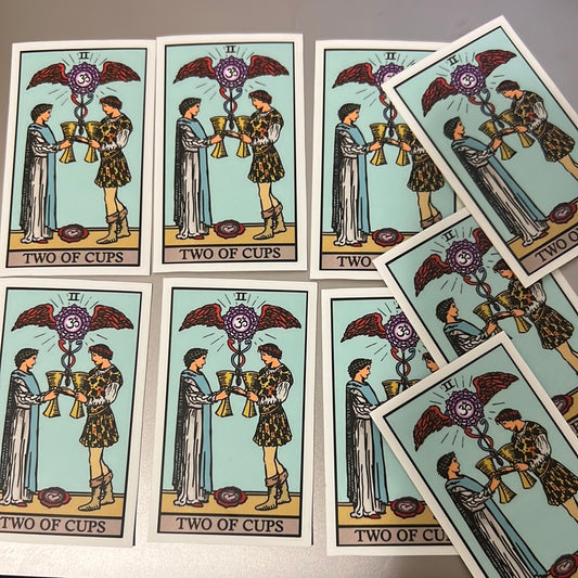 ‘Two of Cups' Chakra Series Stickers