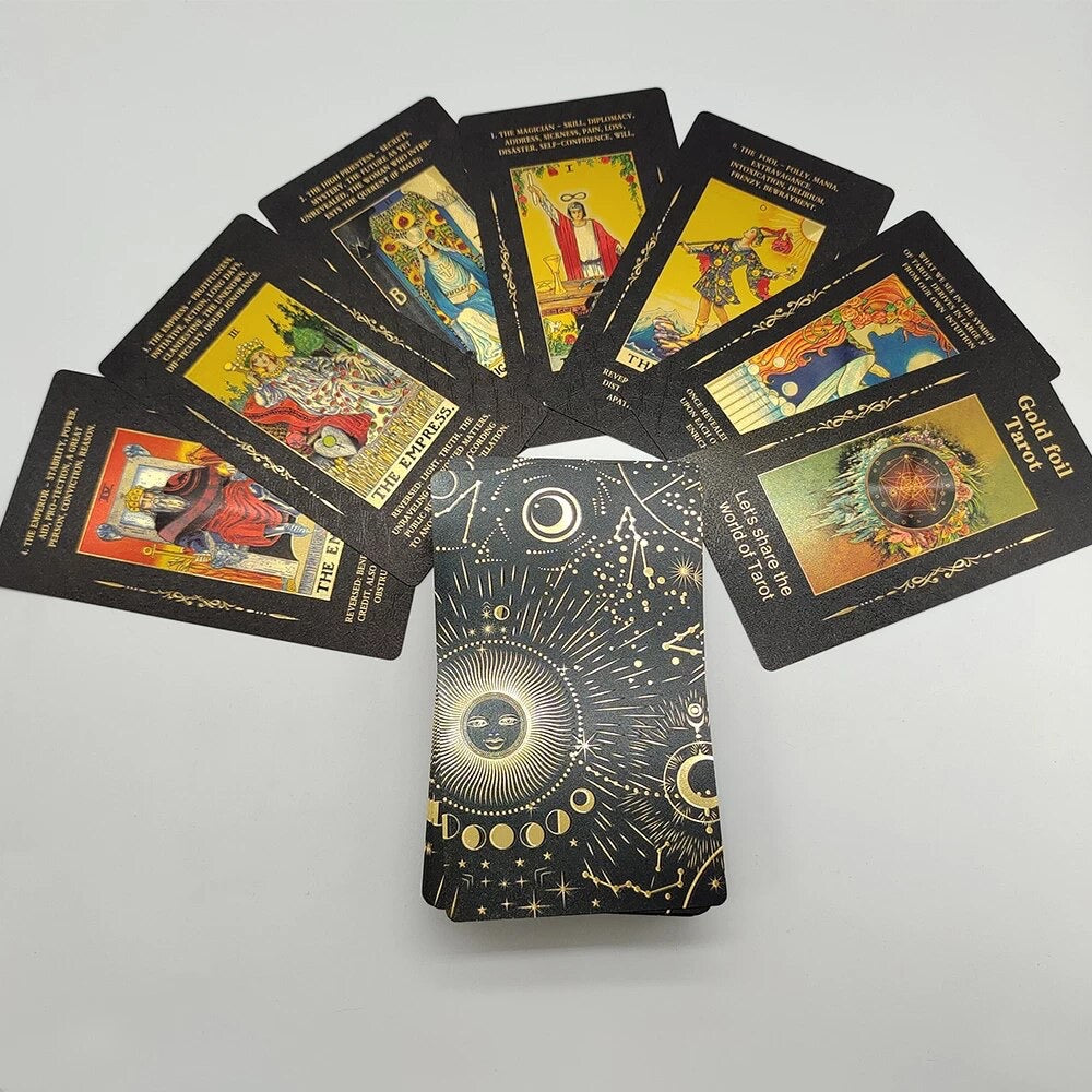 Astrology-Themed Tarot Card Deck | Informational Tarot Card Set with Carrying Box | Rider-Waite-Smith