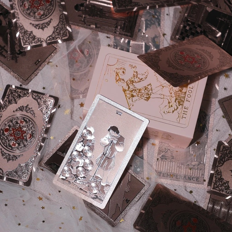 Shimmer Pink Tarot Card Deck, Pink Storage Box