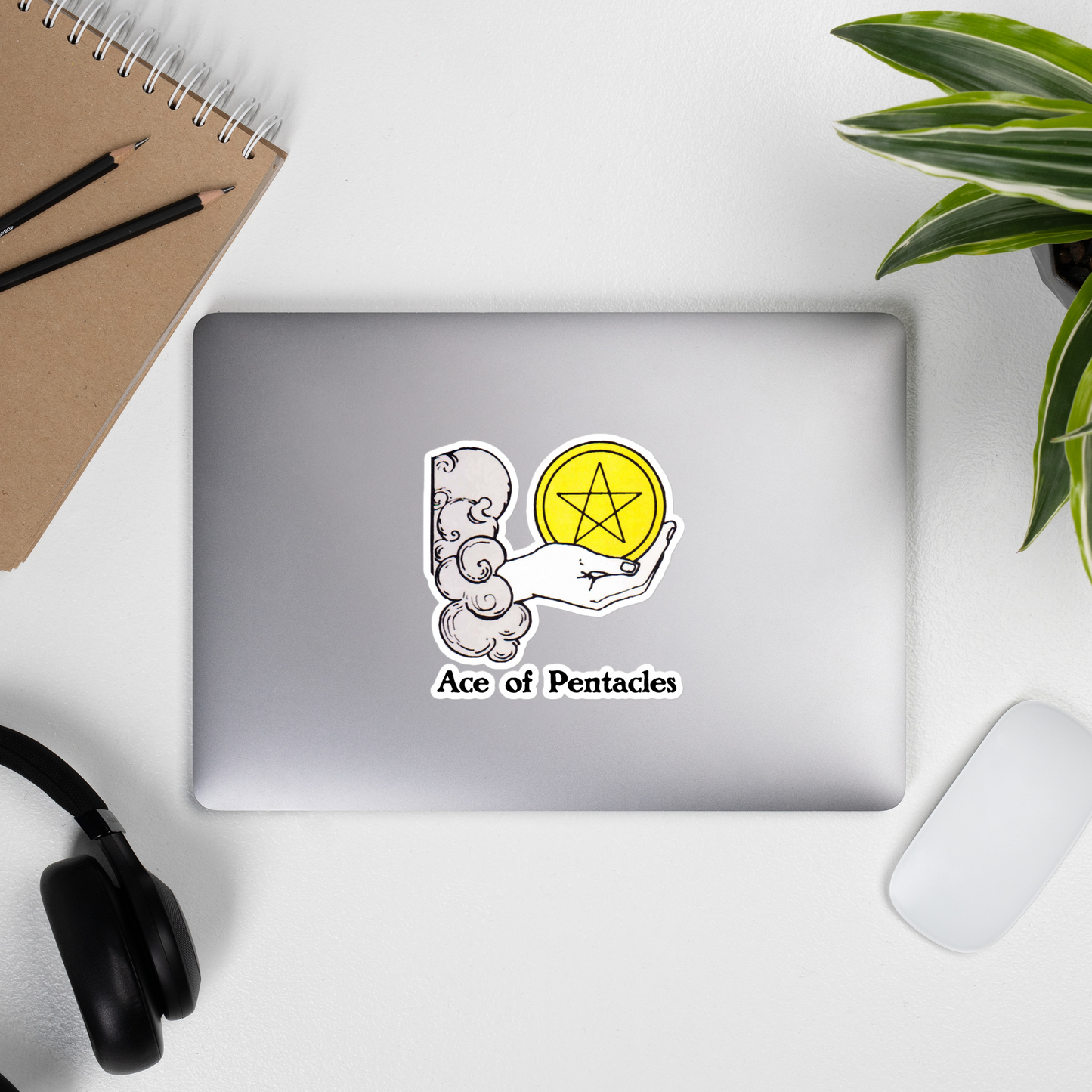 'Ace of Pentacles' Vinyl Sticker | Minor Arcana Crafting Supplies