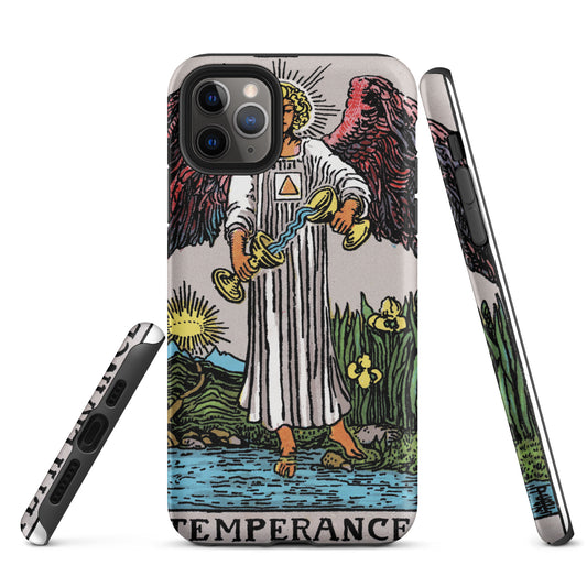 'Temperance' Tarot Card Durable, Anti-Shock iPhone Case