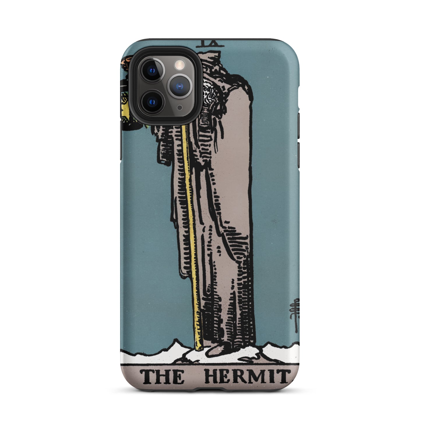 'The Hermit' Tarot Card, Anti-Shock iPhone Case | Major Arcana