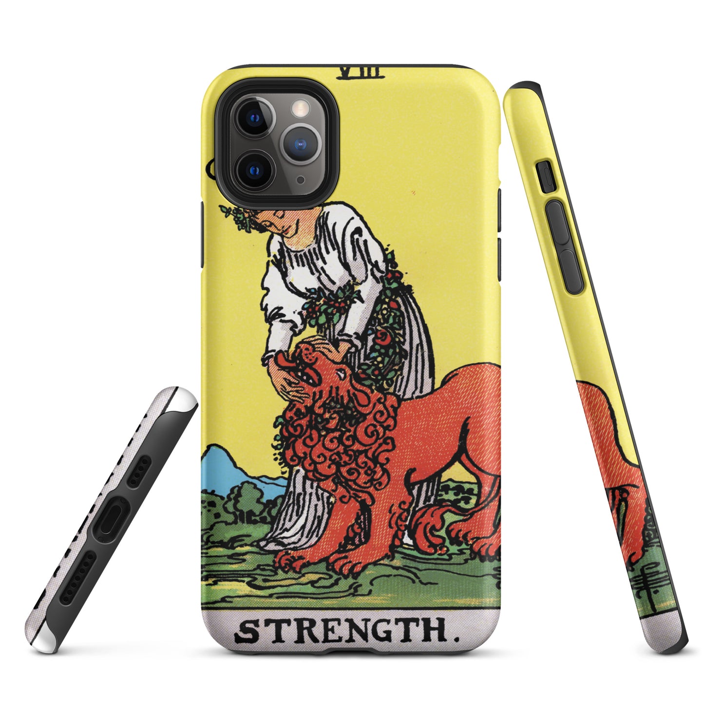 'Strength' Tarot Card, Anti-Shock iPhone Case | Major Arcana