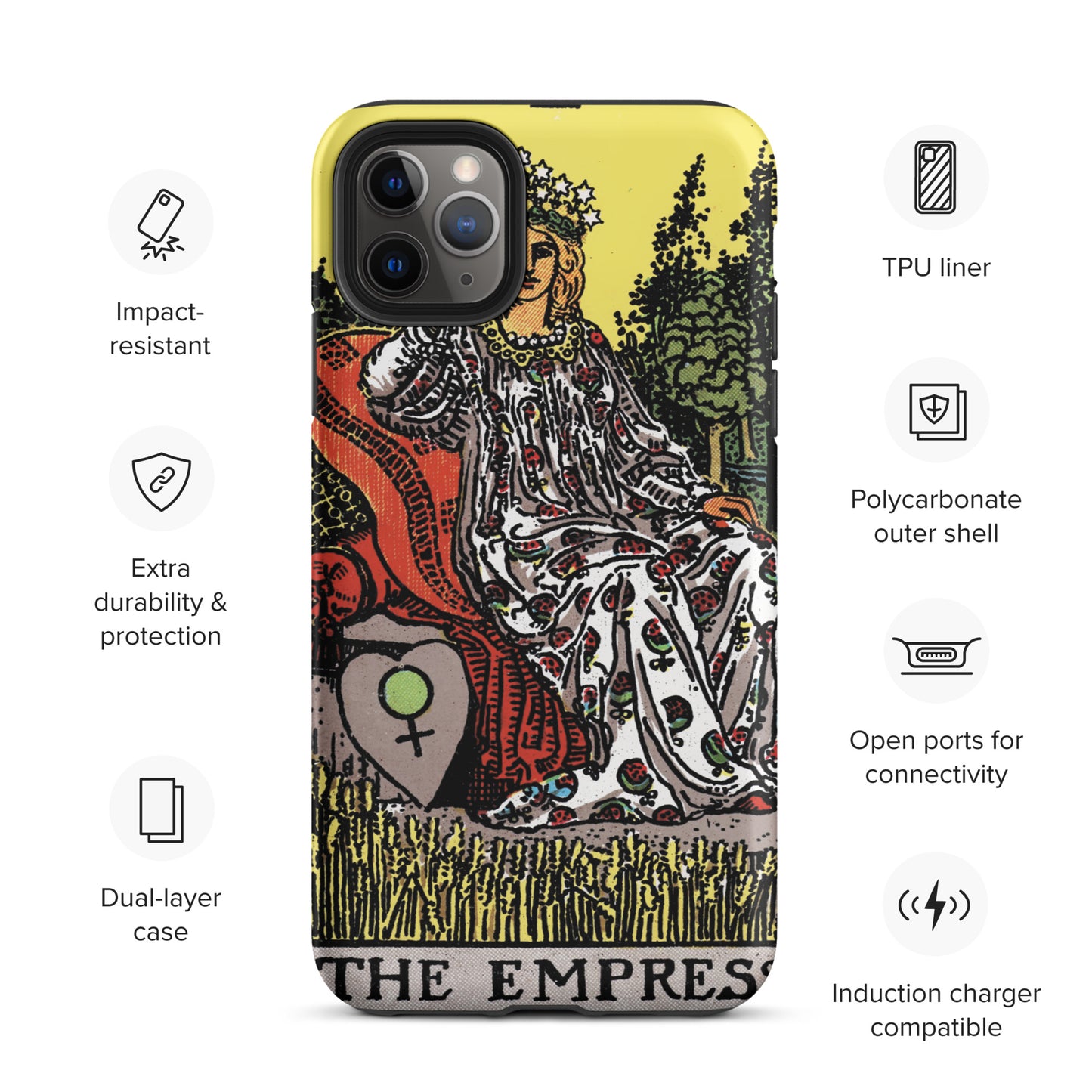 'The Empress' Tarot Card Durable iPhone Case | Major Arcana