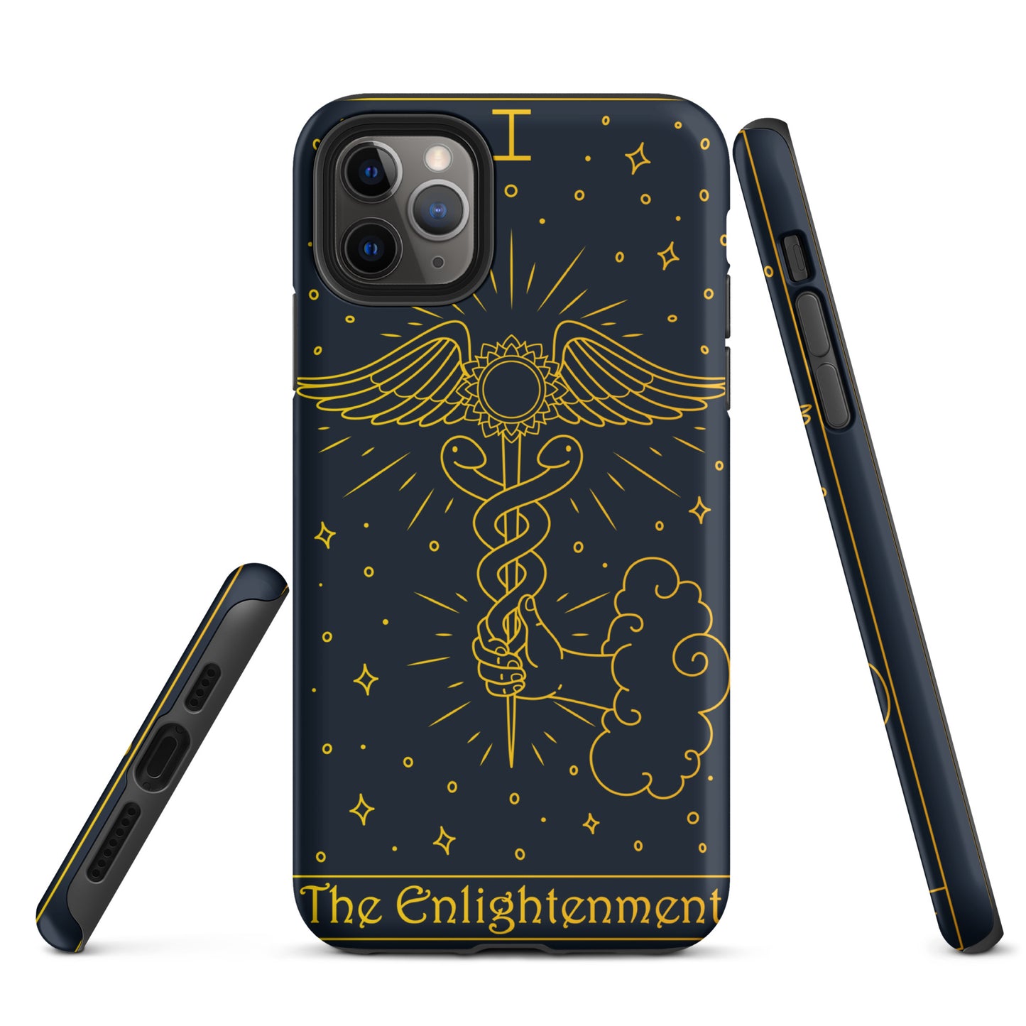 'The Enlightenment' Tarot Card Durable, Anti-Shock iPhone Case | Ace of Wands Rendition