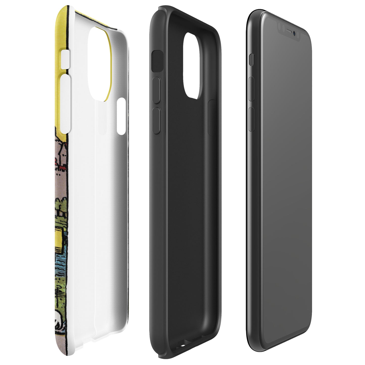'The Chariot' Tarot Card, Anti-Shock iPhone Case | Major Arcana