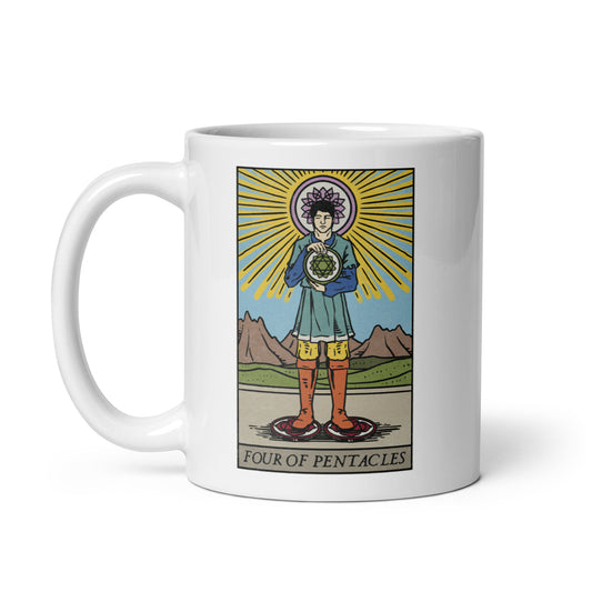 'Four of Pentacles' Chakra Design Mug