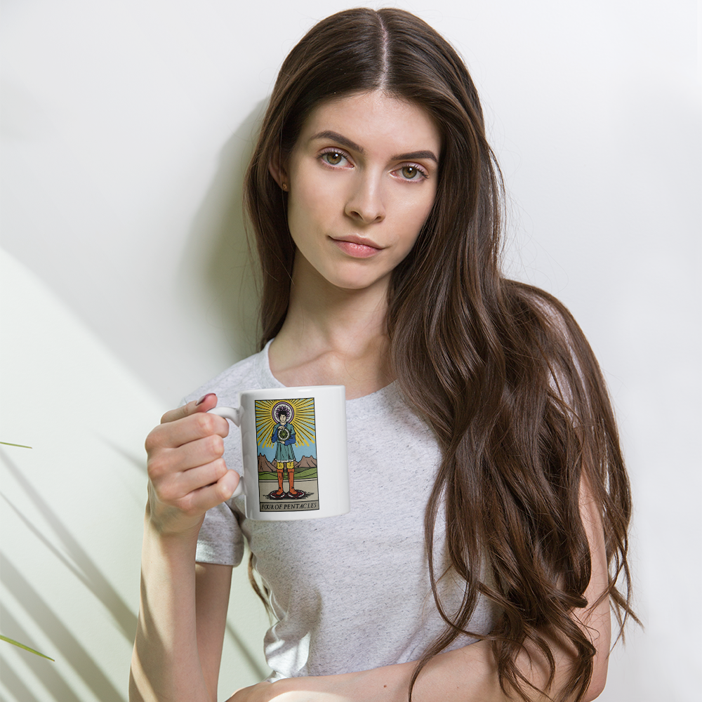 'Four of Pentacles' Chakra Design Mug
