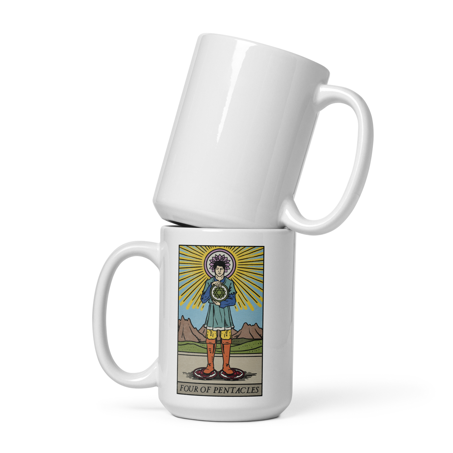 'Four of Pentacles' Chakra Design Mug