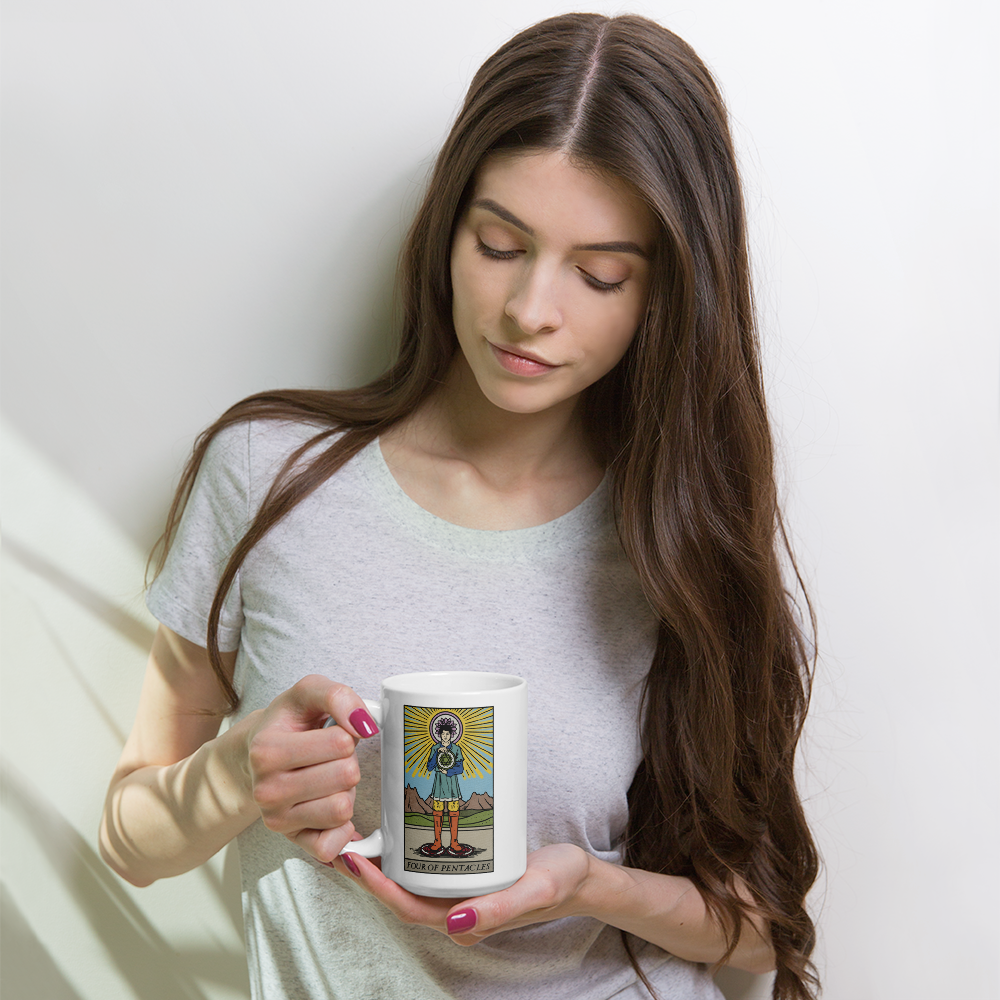 'Four of Pentacles' Chakra Design Mug