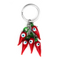 Evil Eye Spicy Red Chilli Pepper Keychain | Nazar Accessories