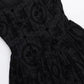 Gothic Black Floral - Mesh/Lace Dress | Goth, Emo, Sleeve Option