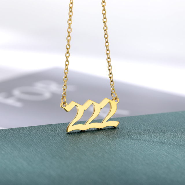 Angel Numbers Necklace | 111, 555, 777 | Gold, Silver, Rose Gold Jewelry