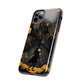 Dark Forest Witch Tough iPhone Cases | Baba Yaga in Creepy, Eerie Woods with a Broom | Impact-resistant, Shock-Absorbant | Premium Design