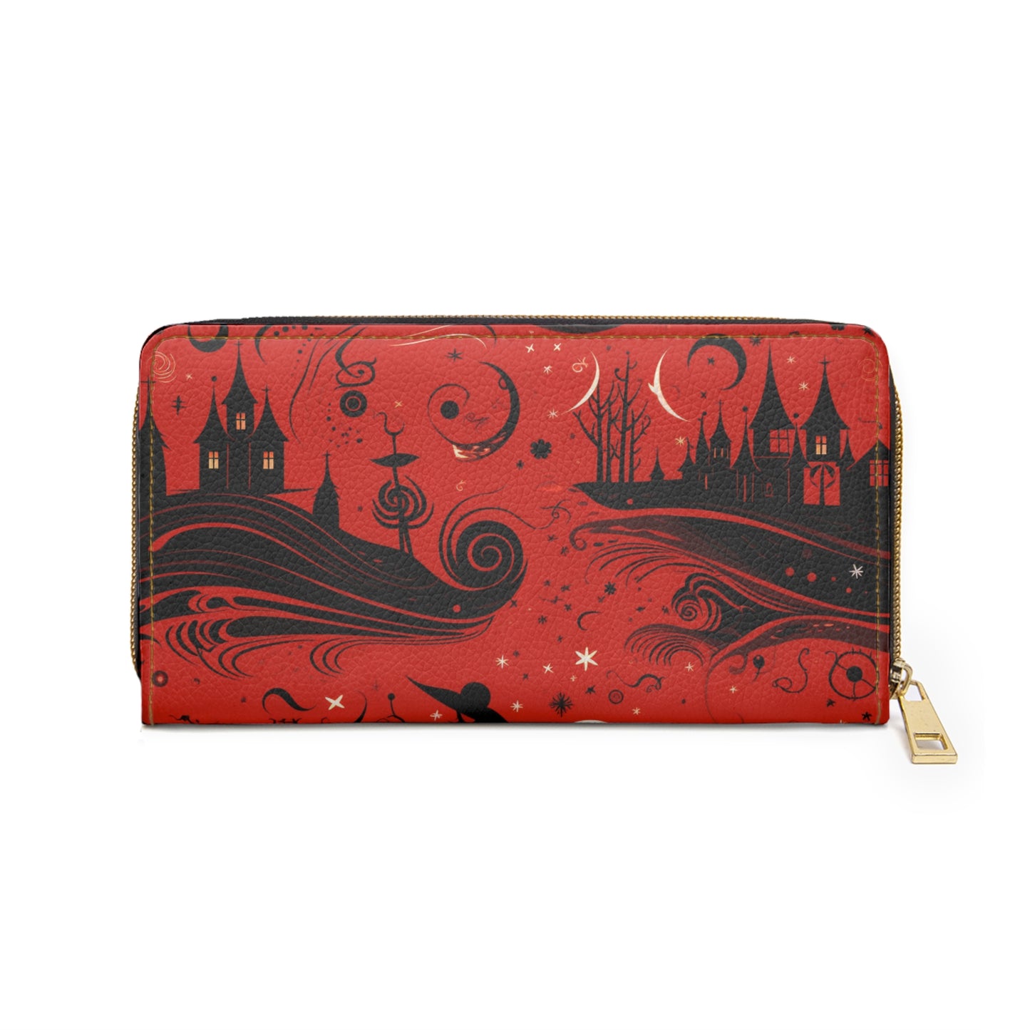 Mystery Witch Zipper Wallet | Red Witchy Themed Premium Design