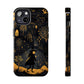 Dark Forest Witch Tough iPhone Cases | Baba Yaga in Creepy, Eerie Woods with a Broom | Impact-resistant, Shock-Absorbant | Premium Design