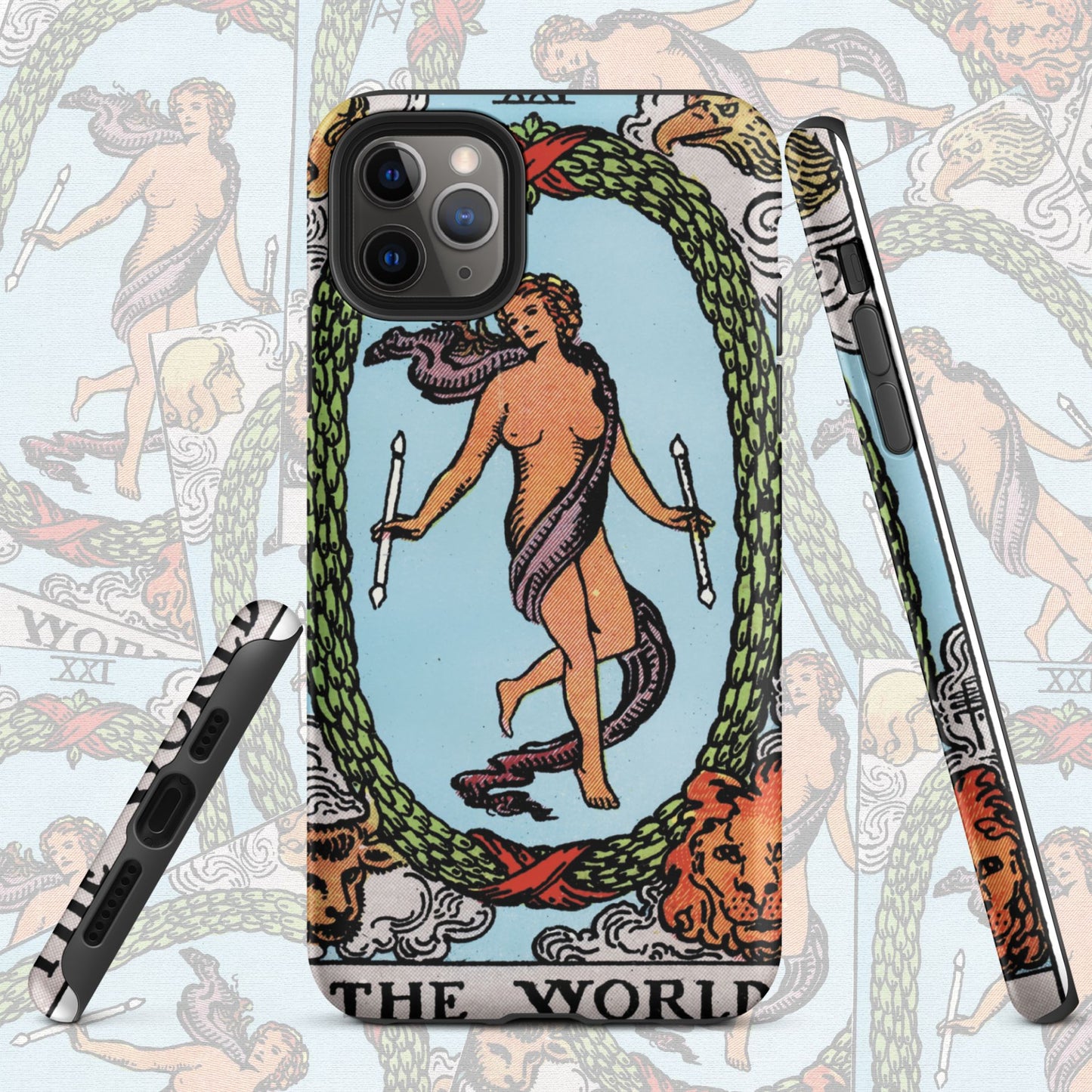 'The World' Tarot Card Durable, Anti-Shock iPhone Case