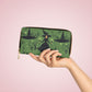 Witchy Green Zipper Wallet | Dark Forest Witch Wallet Design