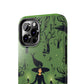 Dark Forest Witch Tough iPhone Cases | Green Witch Protective Phone Case | Impact-Resisant, Shock Absorbing | iPhone 15 All Models | Premium