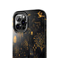 Dark Forest Witch Tough iPhone Cases | Baba Yaga in Creepy, Eerie Woods with a Broom | Impact-resistant, Shock-Absorbant | Premium Design