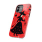 Red Dark Forest Witch Tough iPhone Cases | Abstract Witchy Protective Phone Case | Impact-Resistant, Anti-Shock | iPhone 15