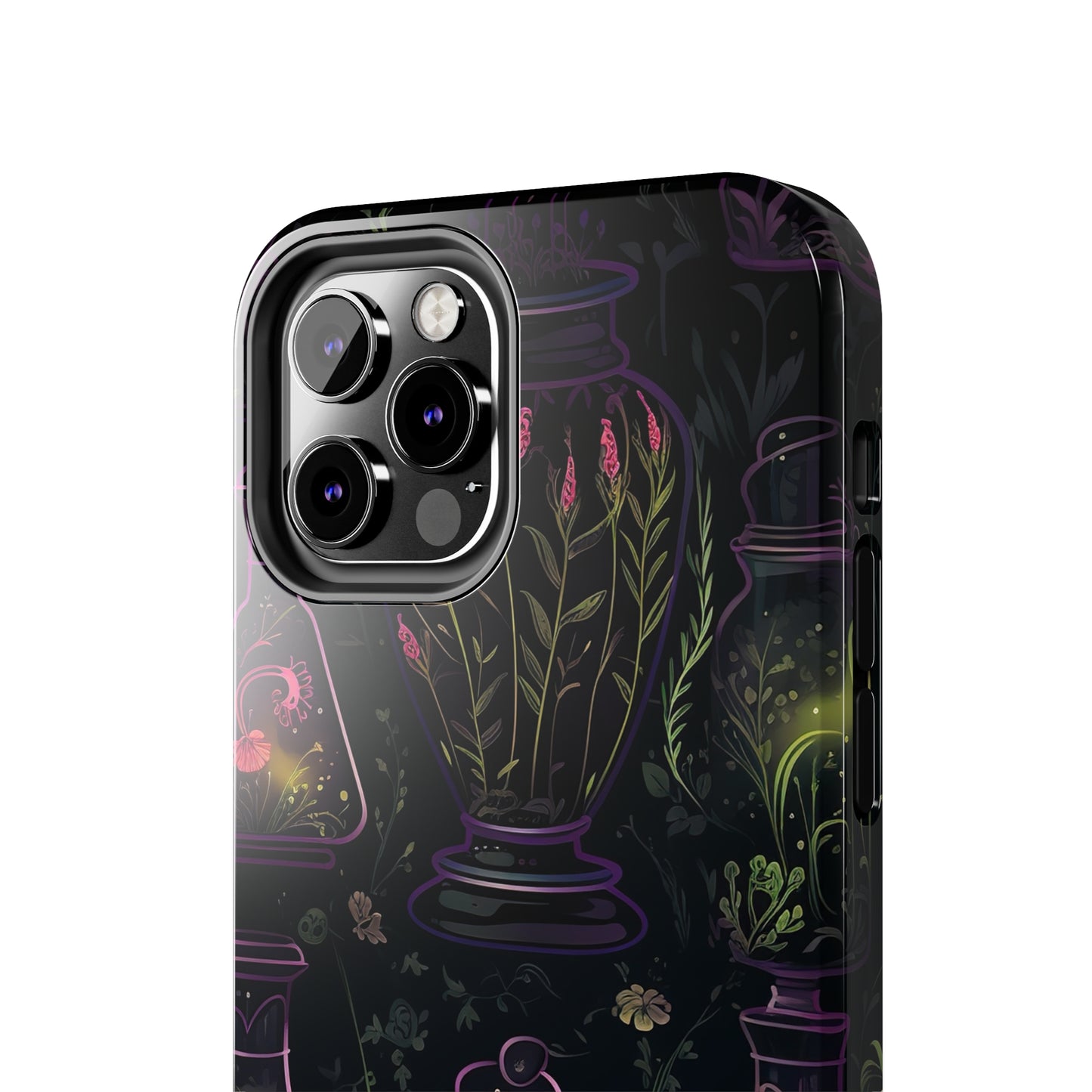 Dark Forest Skull Tough iPhone Cases | Spooky and Eerie Tincture / Potion Design | Durable and Protective Phone Case | Impact-Resistant