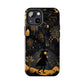 Dark Forest Witch Tough iPhone Cases | Baba Yaga in Creepy, Eerie Woods with a Broom | Impact-resistant, Shock-Absorbant | Premium Design