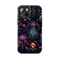 Fungi Mushroom Tough iPhone case | Witchy Dark Forest Aesthetic | Purple Foliage