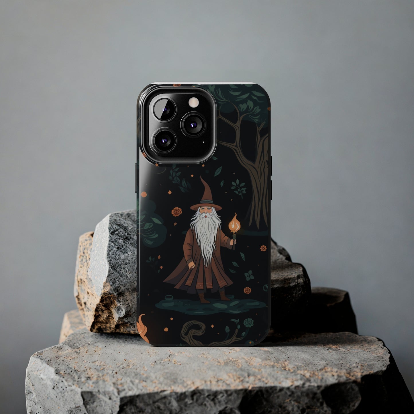 Wizard in the Dark Forest Tough iPhone Cases | Impact-Resistance, Anti-Shock Phone Case and Accessory | Premium Spiritual Design