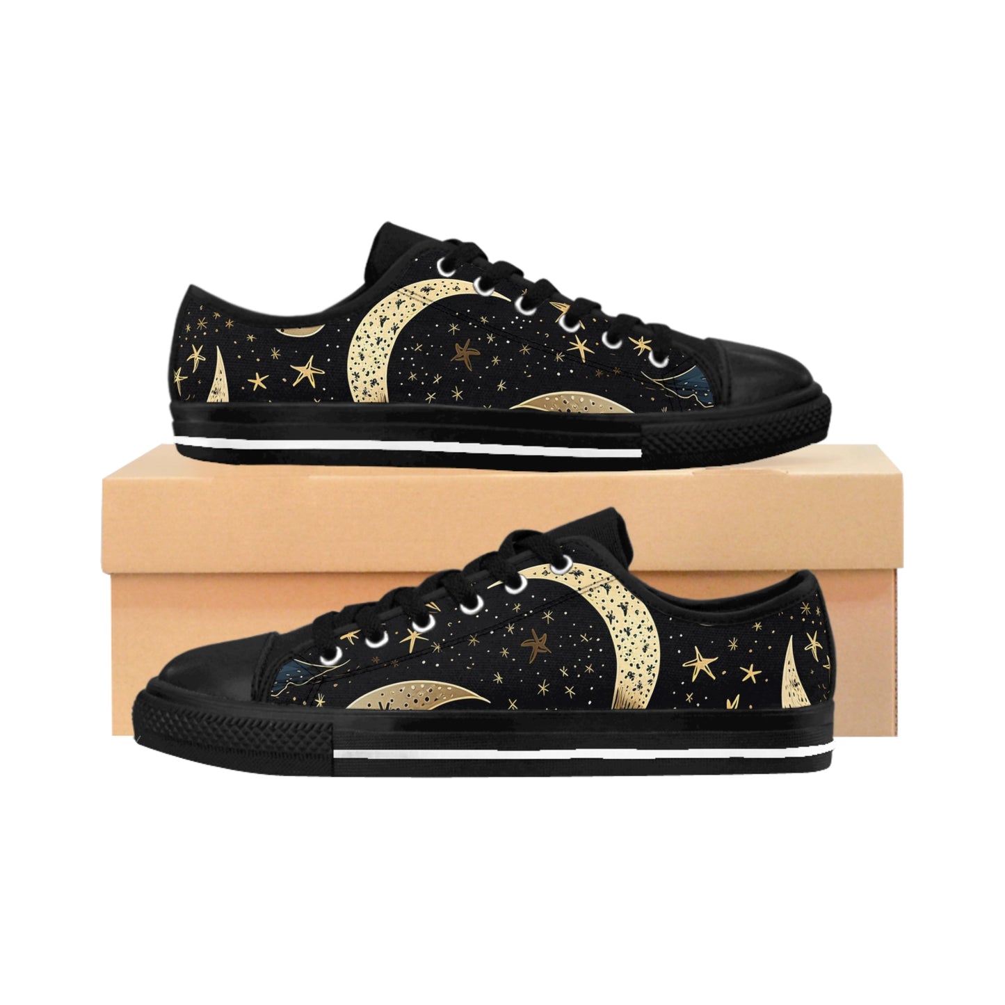 Celestial Moon Women's Sneakers | Starry, Astrological Shoes