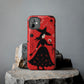 Red Dark Forest Witch Tough iPhone Cases | Abstract Witchy Protective Phone Case | Impact-Resistant, Anti-Shock | iPhone 15