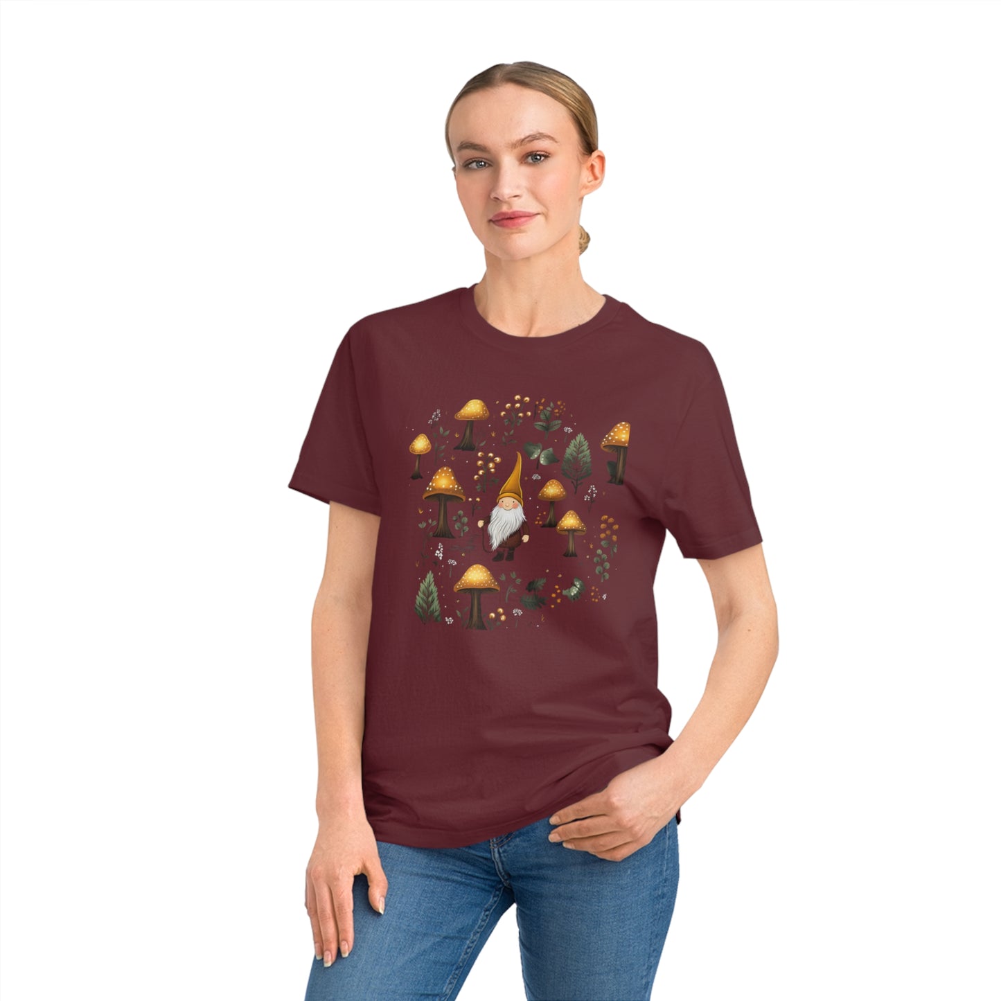 Gnome in the Dark Forest Organic Unisex T-Shirt