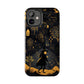 Dark Forest Witch Tough iPhone Cases | Baba Yaga in Creepy, Eerie Woods with a Broom | Impact-resistant, Shock-Absorbant | Premium Design